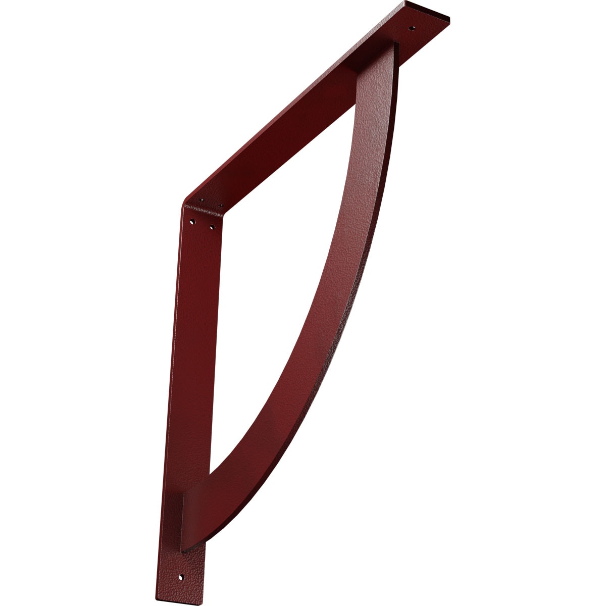 Ekena Millwork BKTM02X18X18BUHRE Bulwark 18-in x 2-in x 18-in Red Steel Countertop support bracket