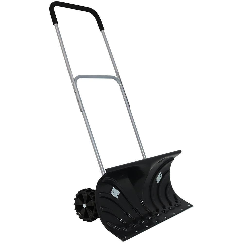 Shark Snow Shovel 18-in Poly Snow Shovel with 43-in Steel Handle