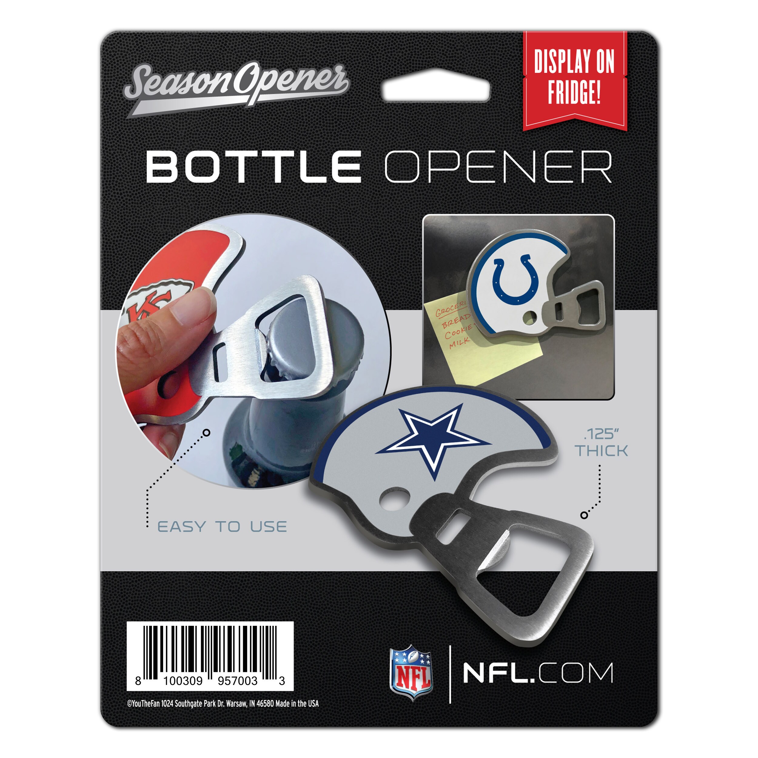 Las Vegas Raiders Official NFL Bottle Opener For Sale