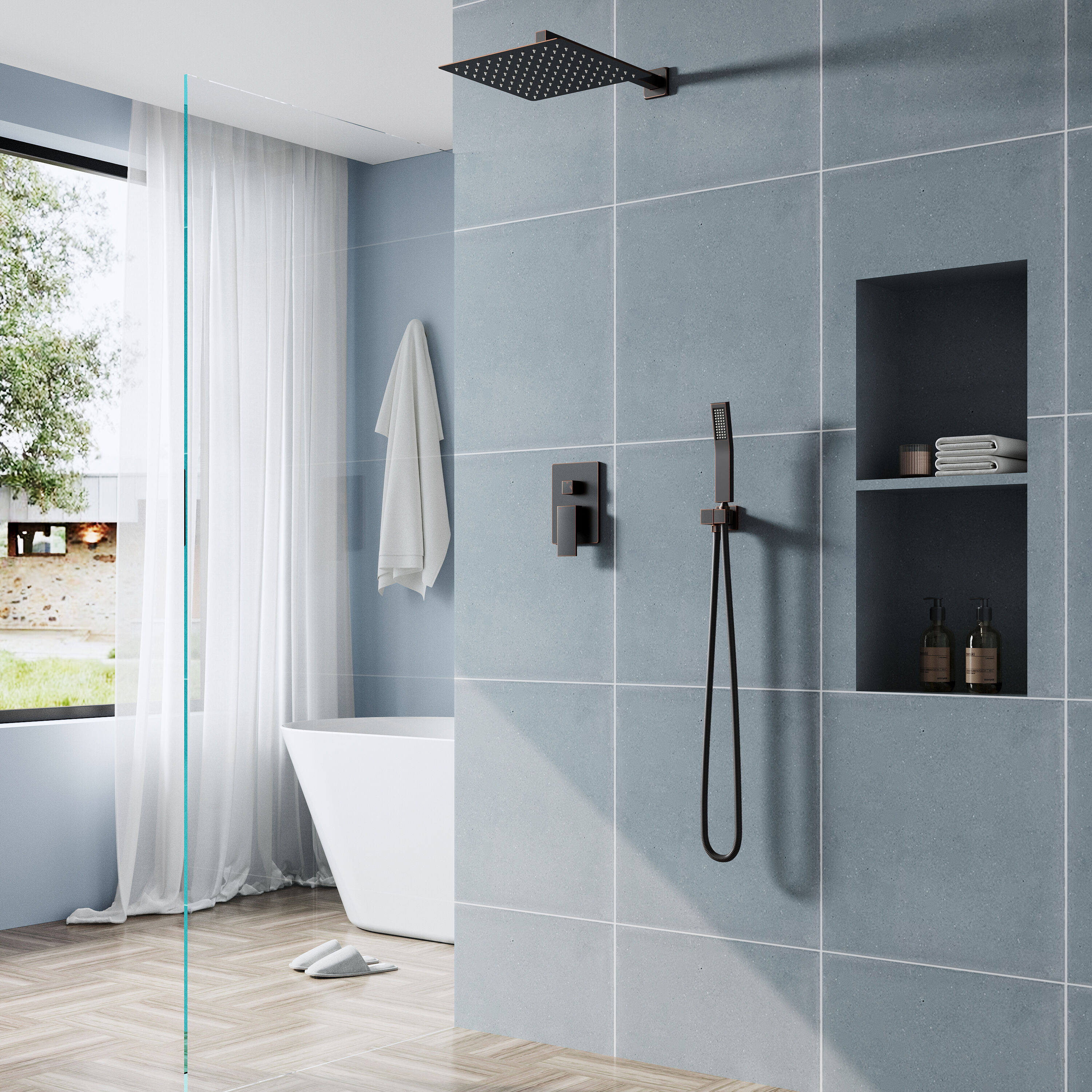 WELLFOR DTG-806CS12ORB Tub-Shower-Faucets - View #15