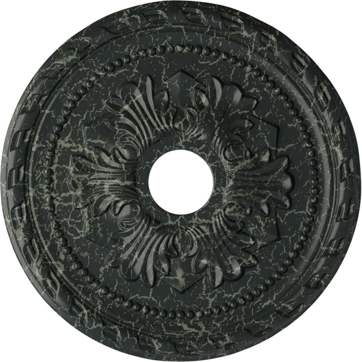 Ekena Millwork CM20PMPTC Palmetto 20.875-in W x 20.875-in L Painted Turtle Crackle Polyurethane Whole Ceiling Medallion