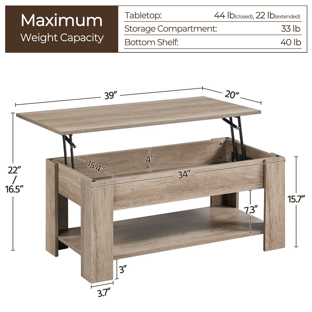 Yaheetech LS3MOW0001 Coffee-Tables - View #3
