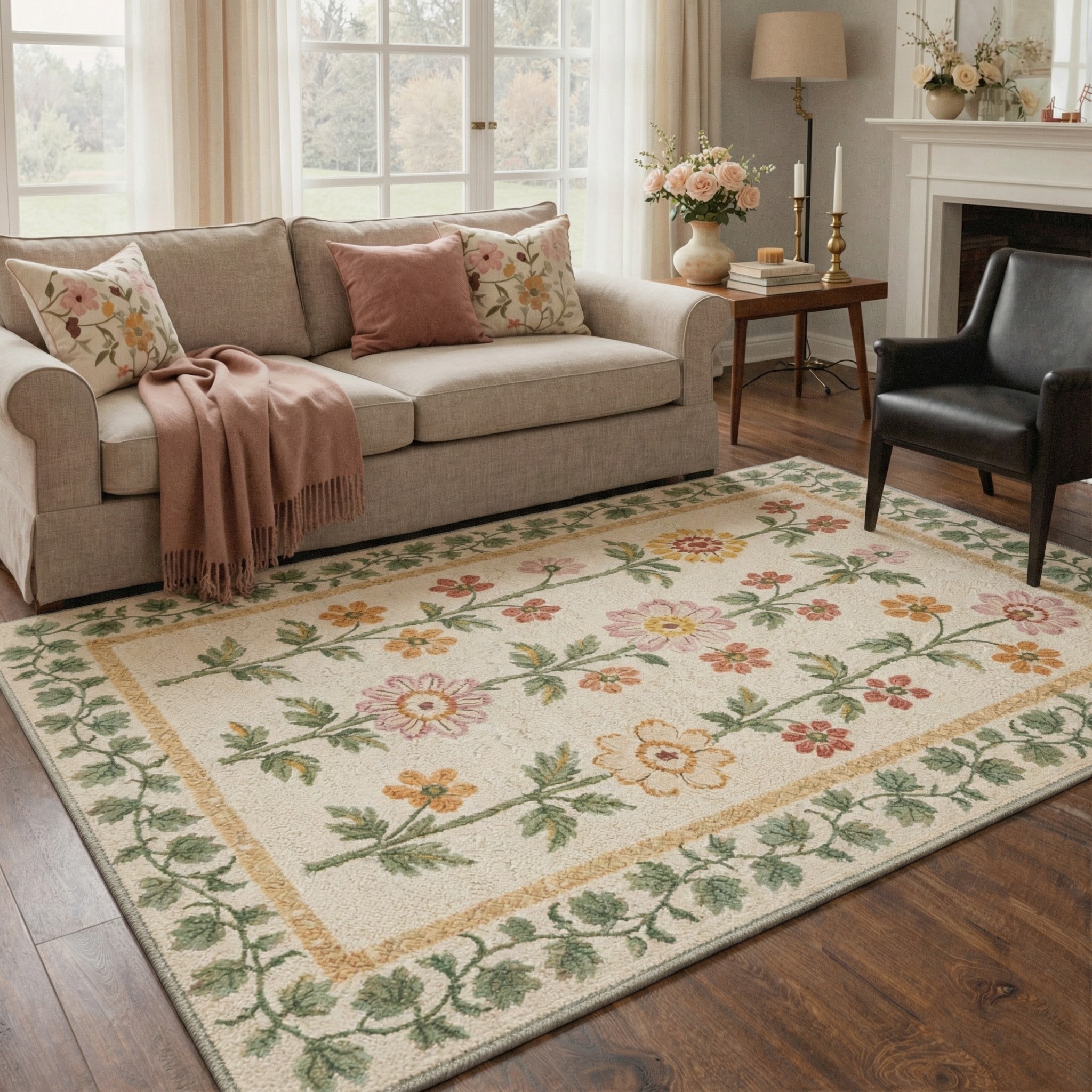 BAVNI ARF1314-PETAL-2X3 rugs - View #4