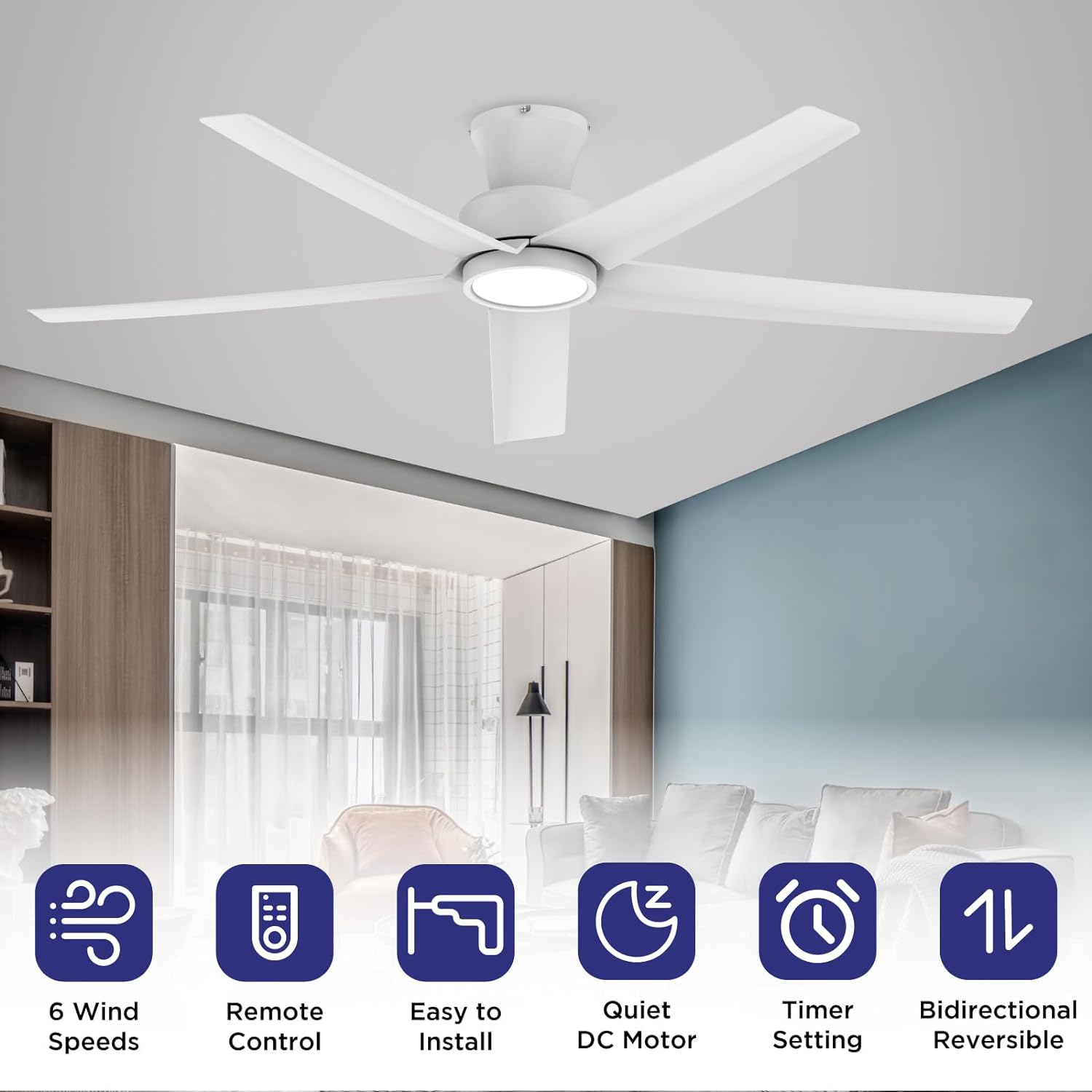 TALOYA TLY-WF-WH-X52 Ceiling-Fans - View #2