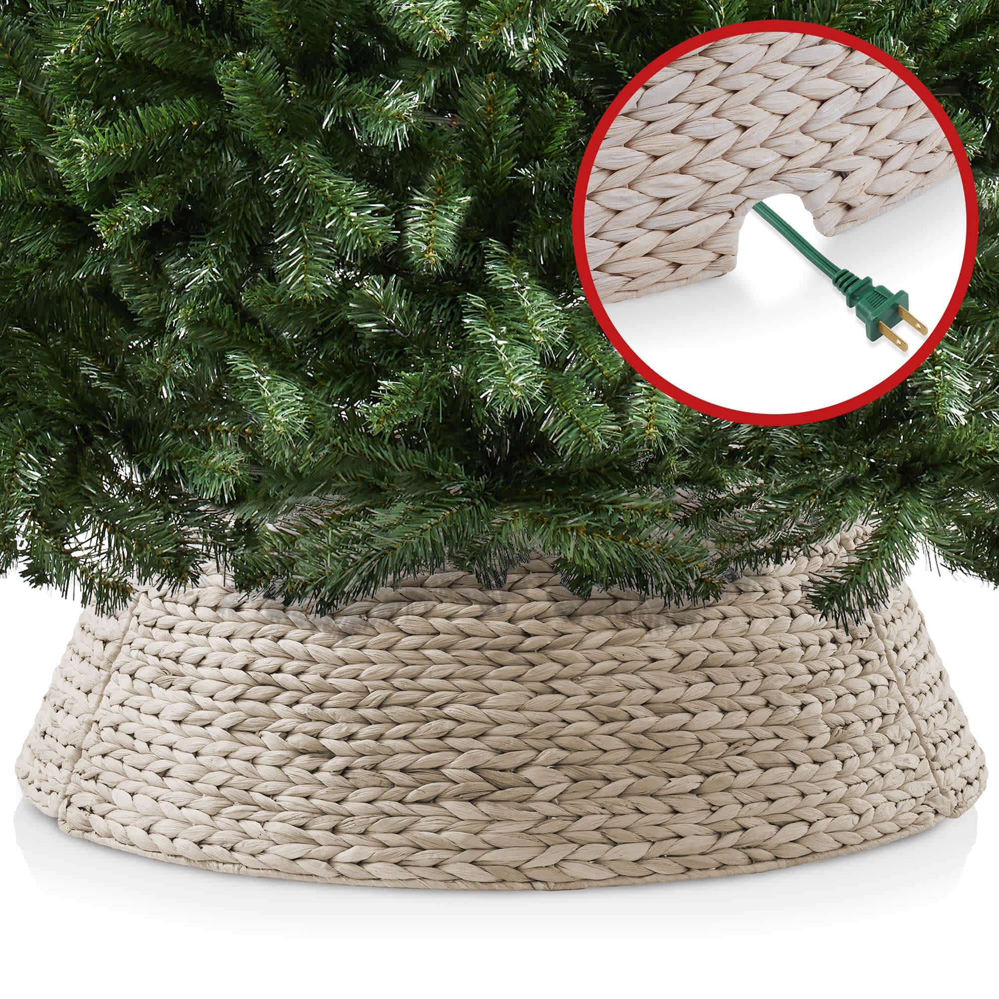 Casafield SZN-CLR-4216-WHT Tree-Skirts - View #4