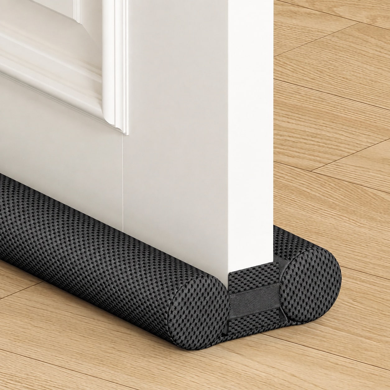 Ahfiwaso  Adjustable Door Draft Stopper 36 inch Under Door Seal Blocker for Noise Dust Wind Light and Air Drafts Black durable home and garden