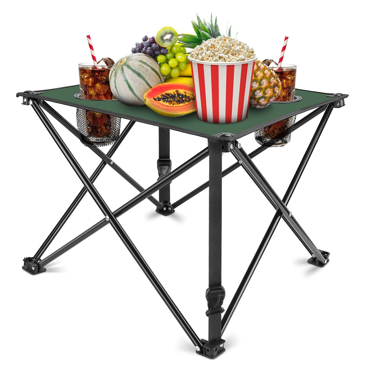 JUSHUA 1Pc Foldable Camping Table Portable Picnic Table Lightweight ...