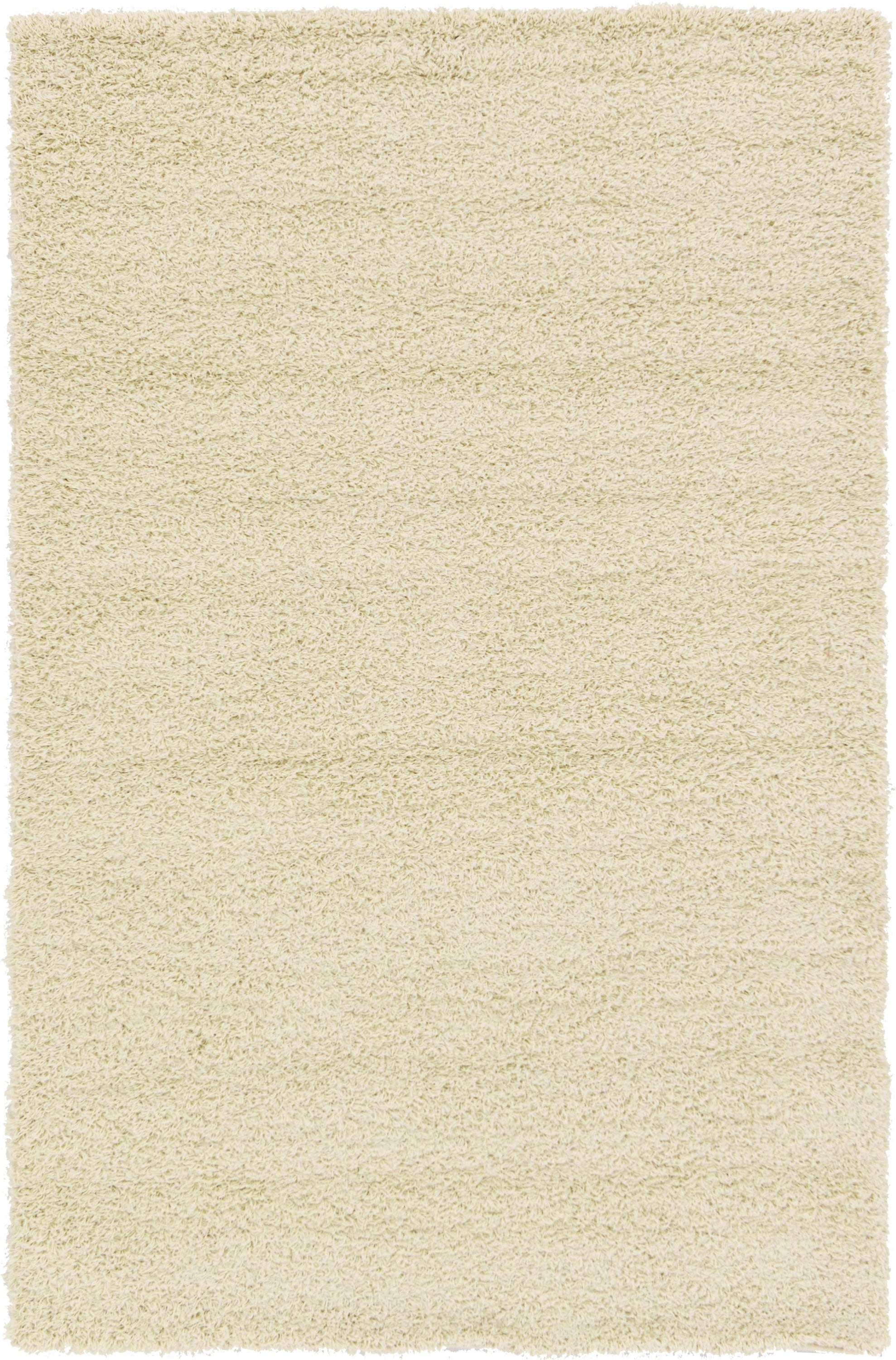 Ivory Bliss 8' x 10' Rectangular Easy-Care Synthetic Shag Rug
