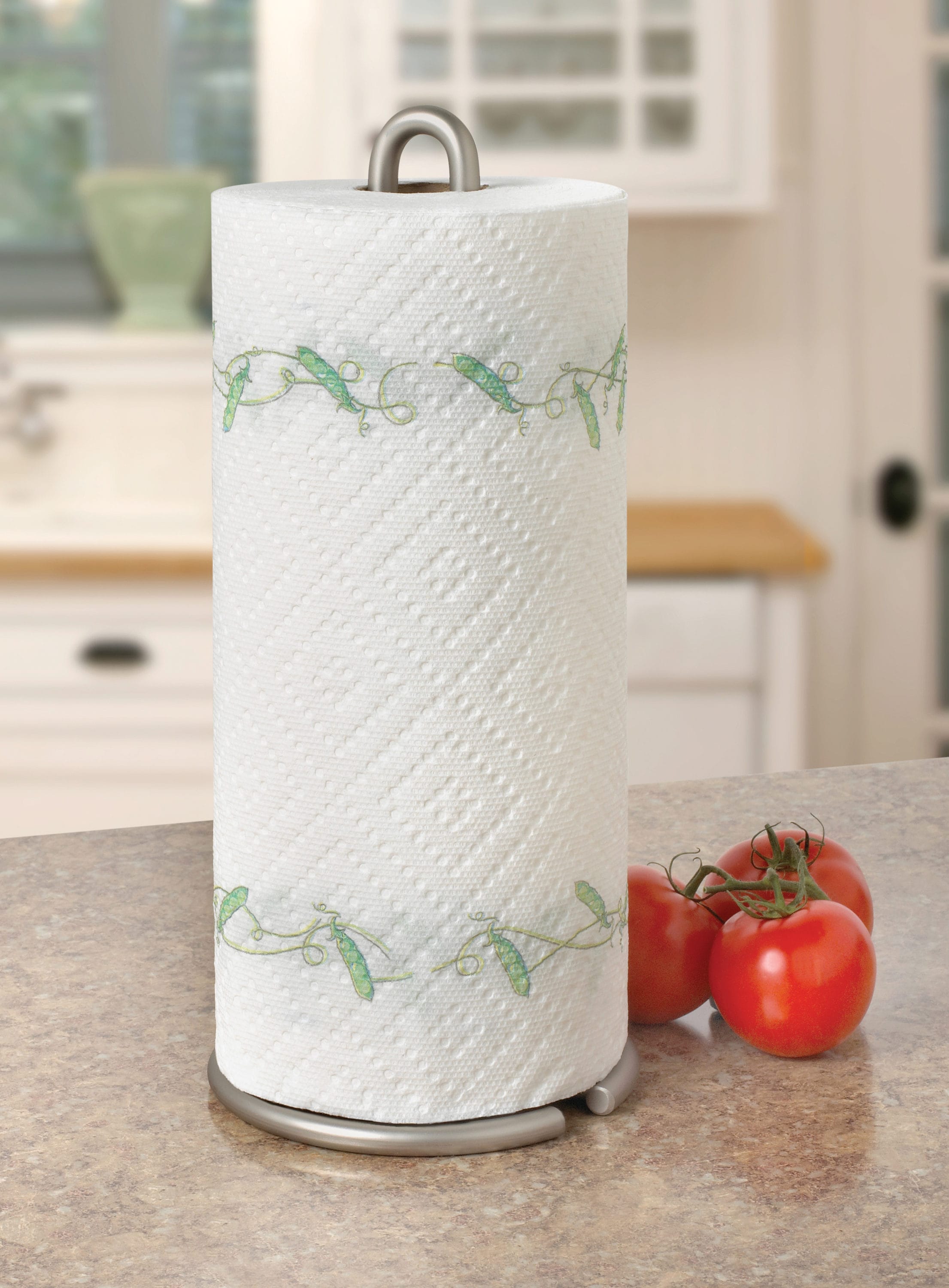 Style Selections Nickel Metal Undercabinet Paper Towel Holder in the Paper  Towel Holders department at