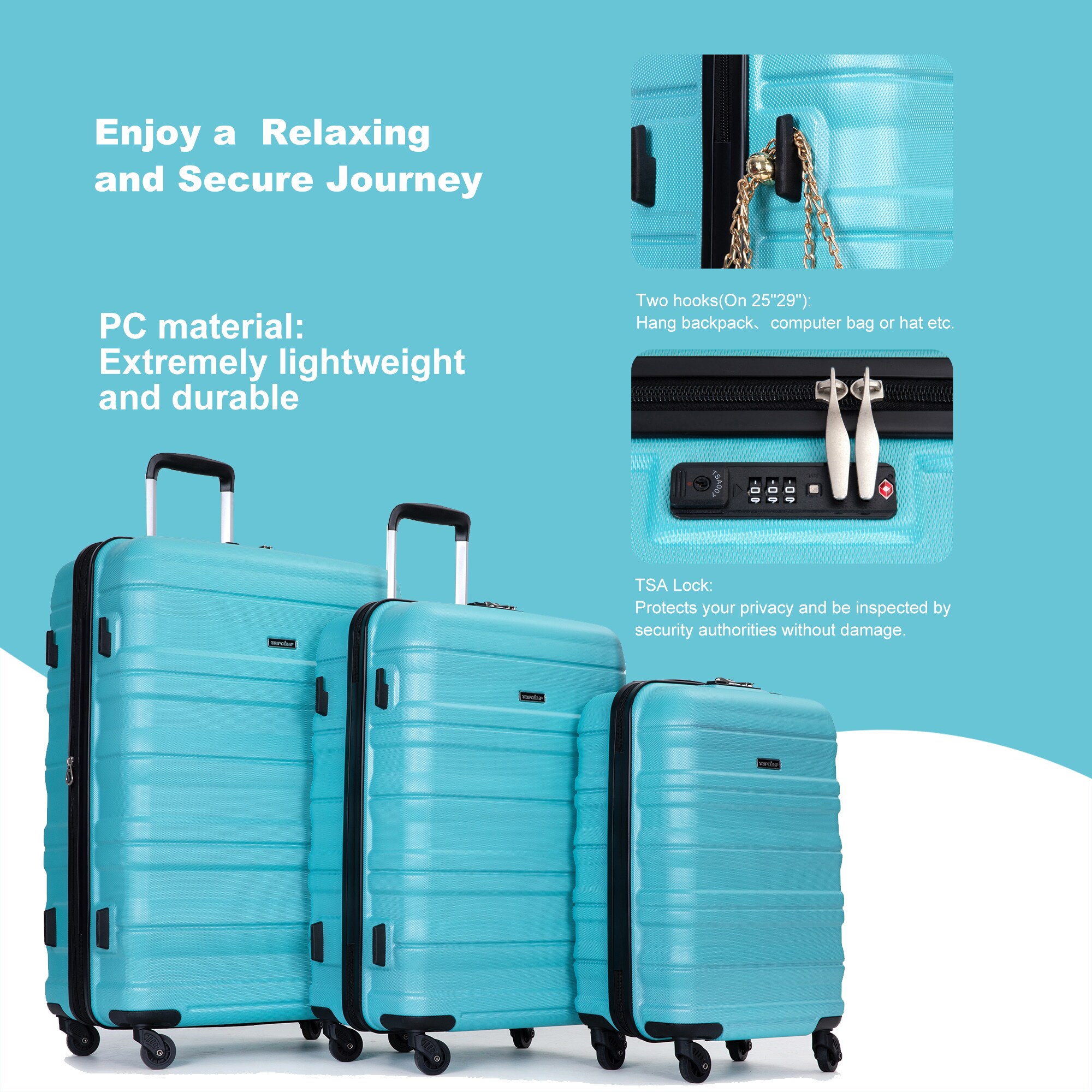 SINOFURN SYD9400023LB Luggage-And-Luggage-Sets - View #10