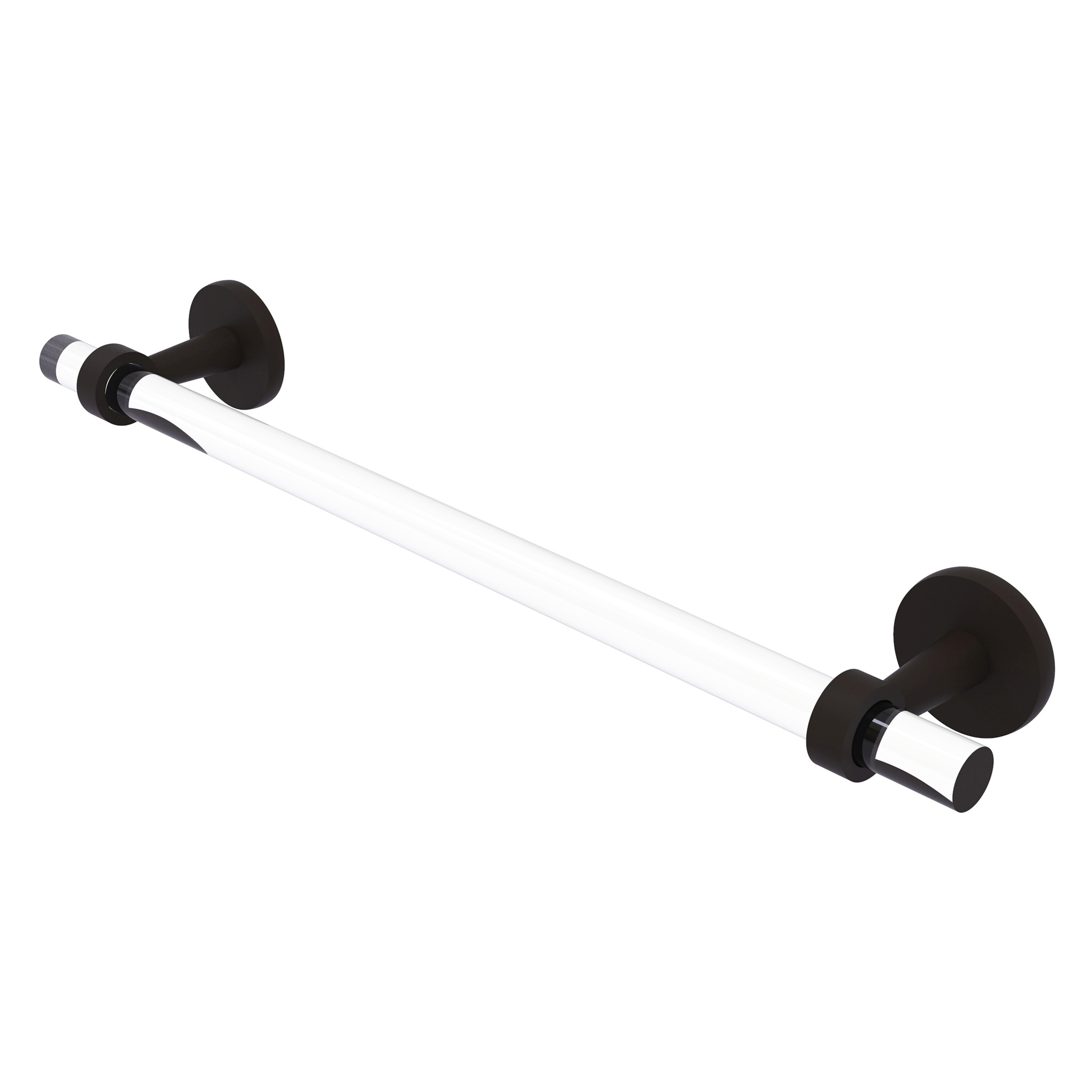 Allied Brass CV-41-18-ORB Clearview 18-in Oil-rubbed bronze Wall mount Single Towel Bar