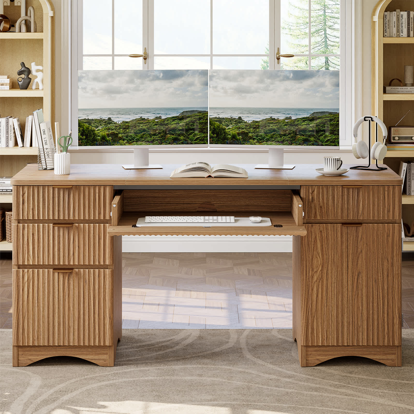 Bestier LOW-H108016A-LOG desks - View #2
