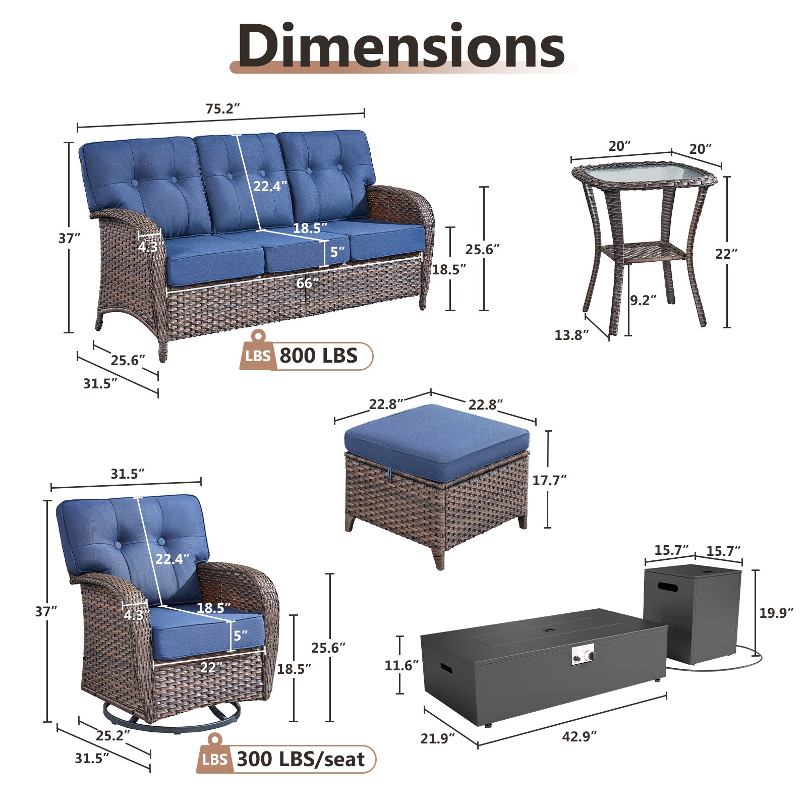 Rilyson FSTPBR12026 Patio-Conversation-Sets - View #15