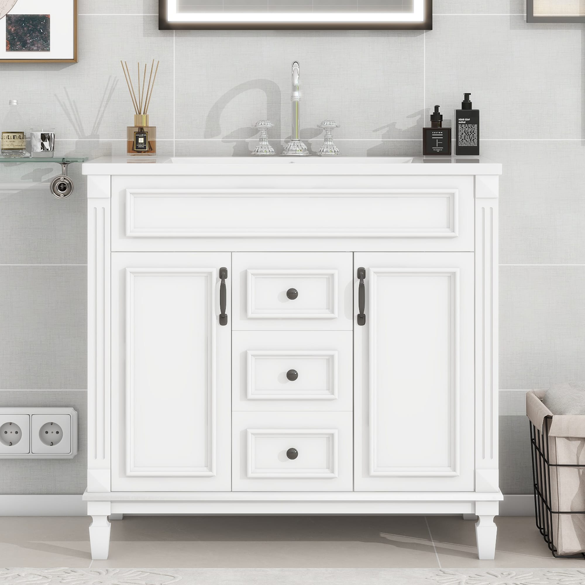 WELLFOR WA-BGF-8436 Bath-Vanity-Combo - View #12