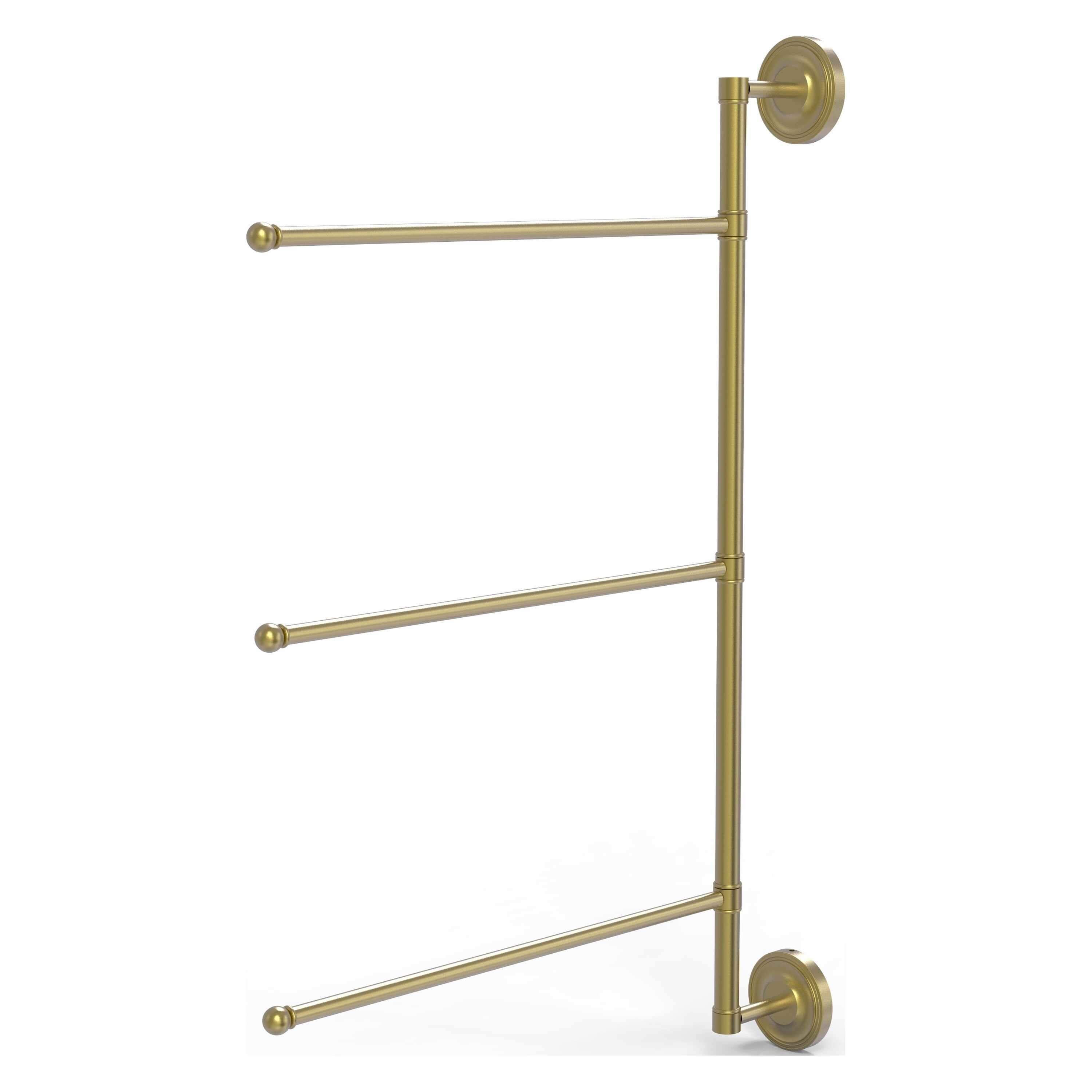 Allied Brass PR-27/3/16/28-SBR Prestige Regal 28-in Satin Brass Wall mount Single Towel Bar