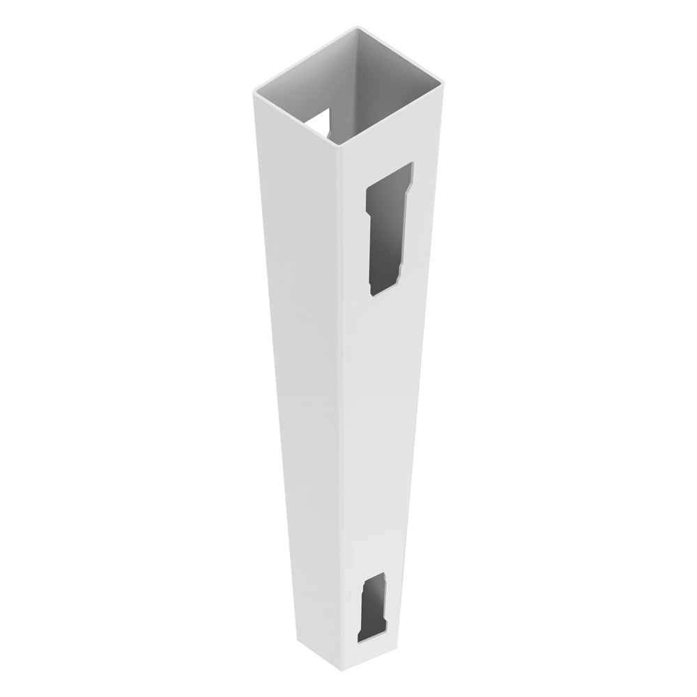 Freedom 73043081 7-ft H x 5-in W White Vinyl Line Fence post (Assembled)