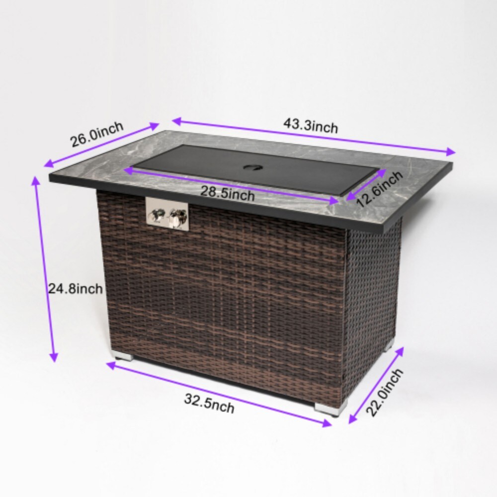 Poly furniture W85343036 Outdoor-Gas-Firepits - View #6