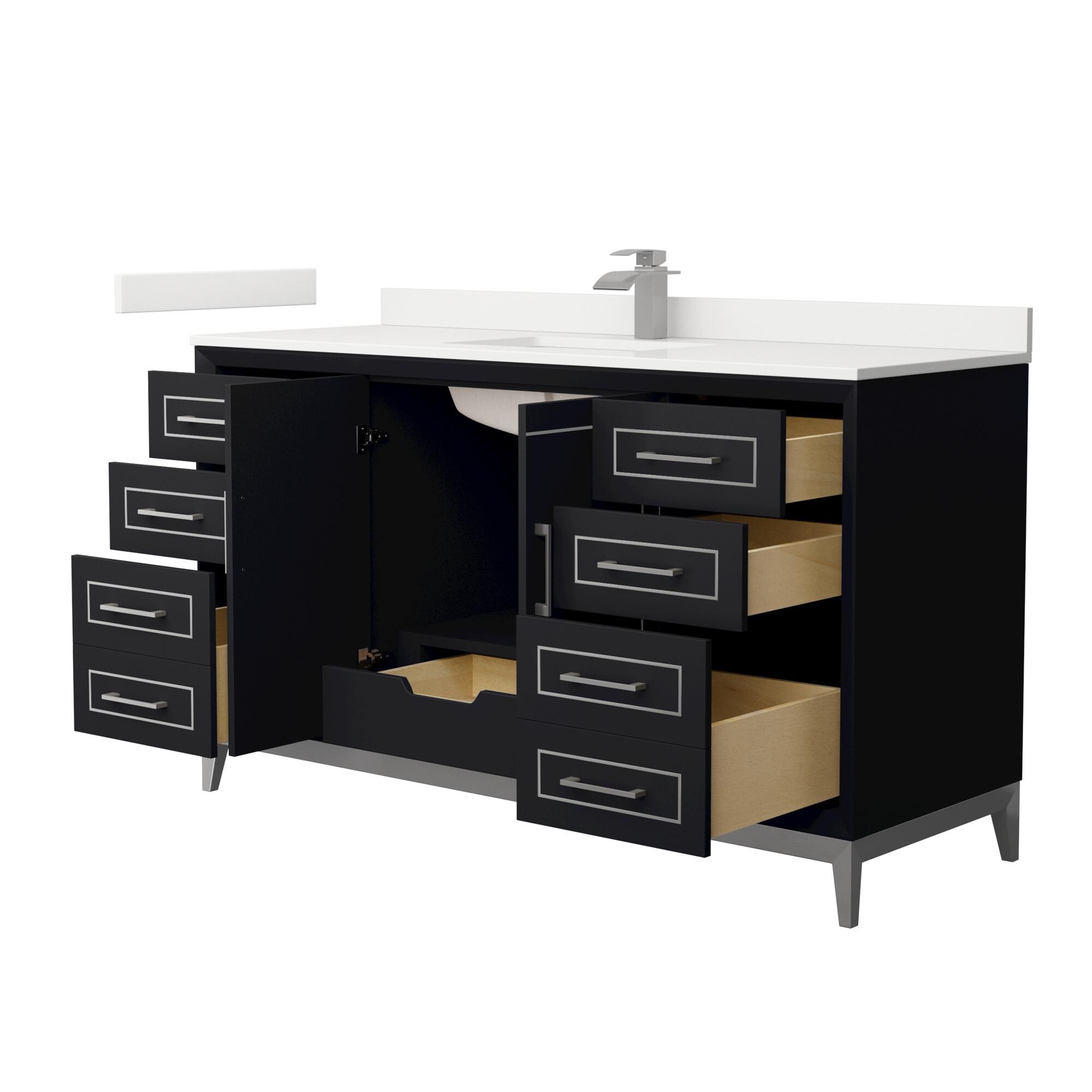Wyndham Collection WCH515160SBKWQUNSMXX Bath-Vanity-Combo - View #2
