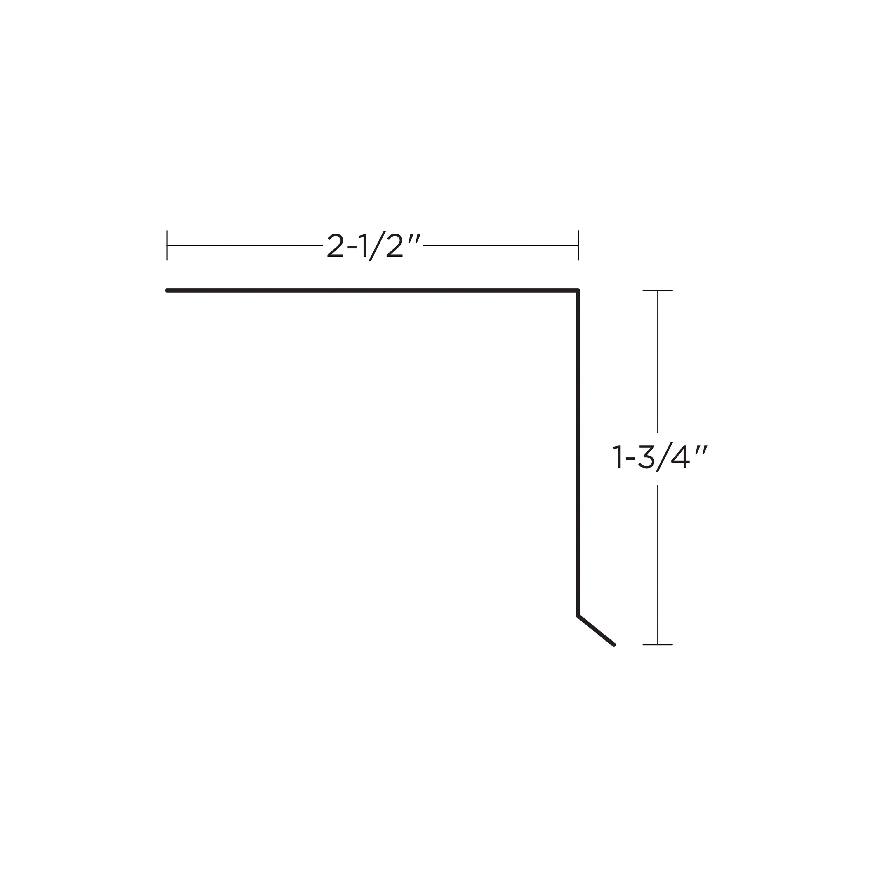 Union Corrugating 2-in x 10-ft Silver Galvanized Steel Drip Edge in the ...