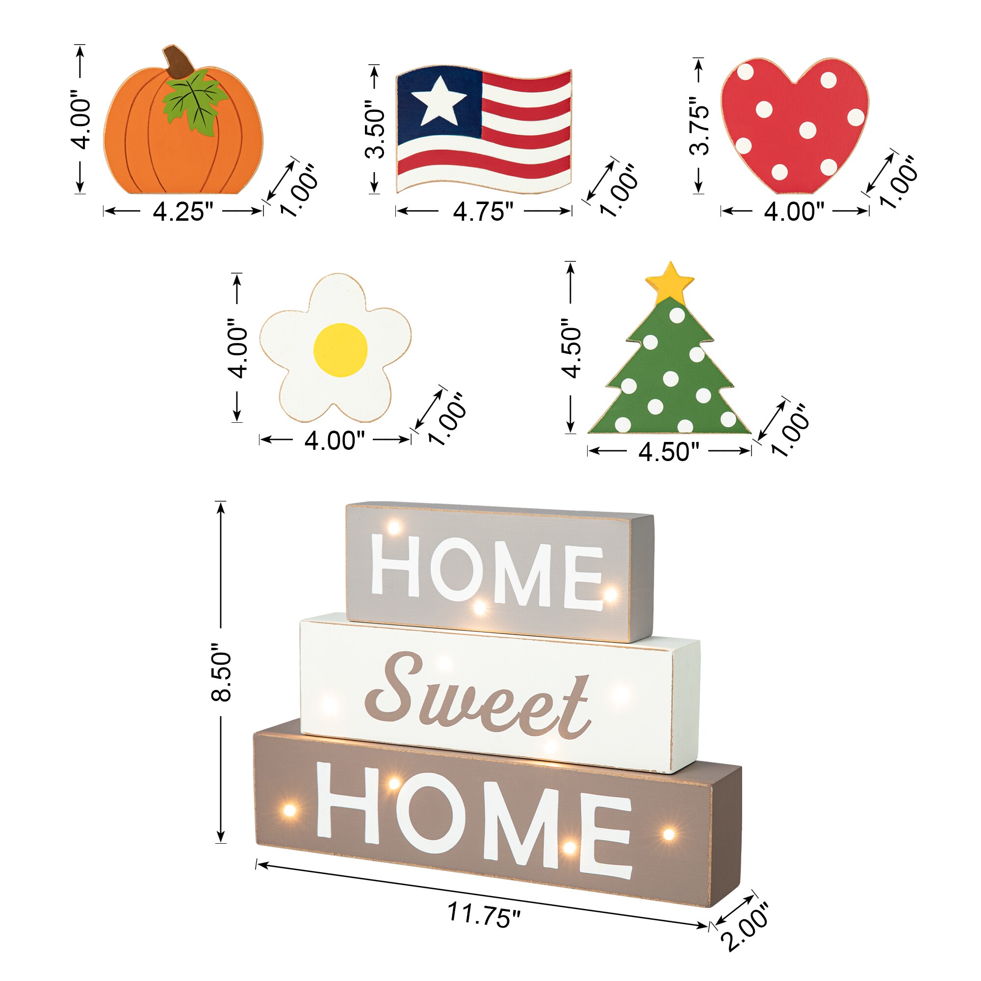 Glitzhome 2027200007 Indoor-Spring-Decorations - View #7
