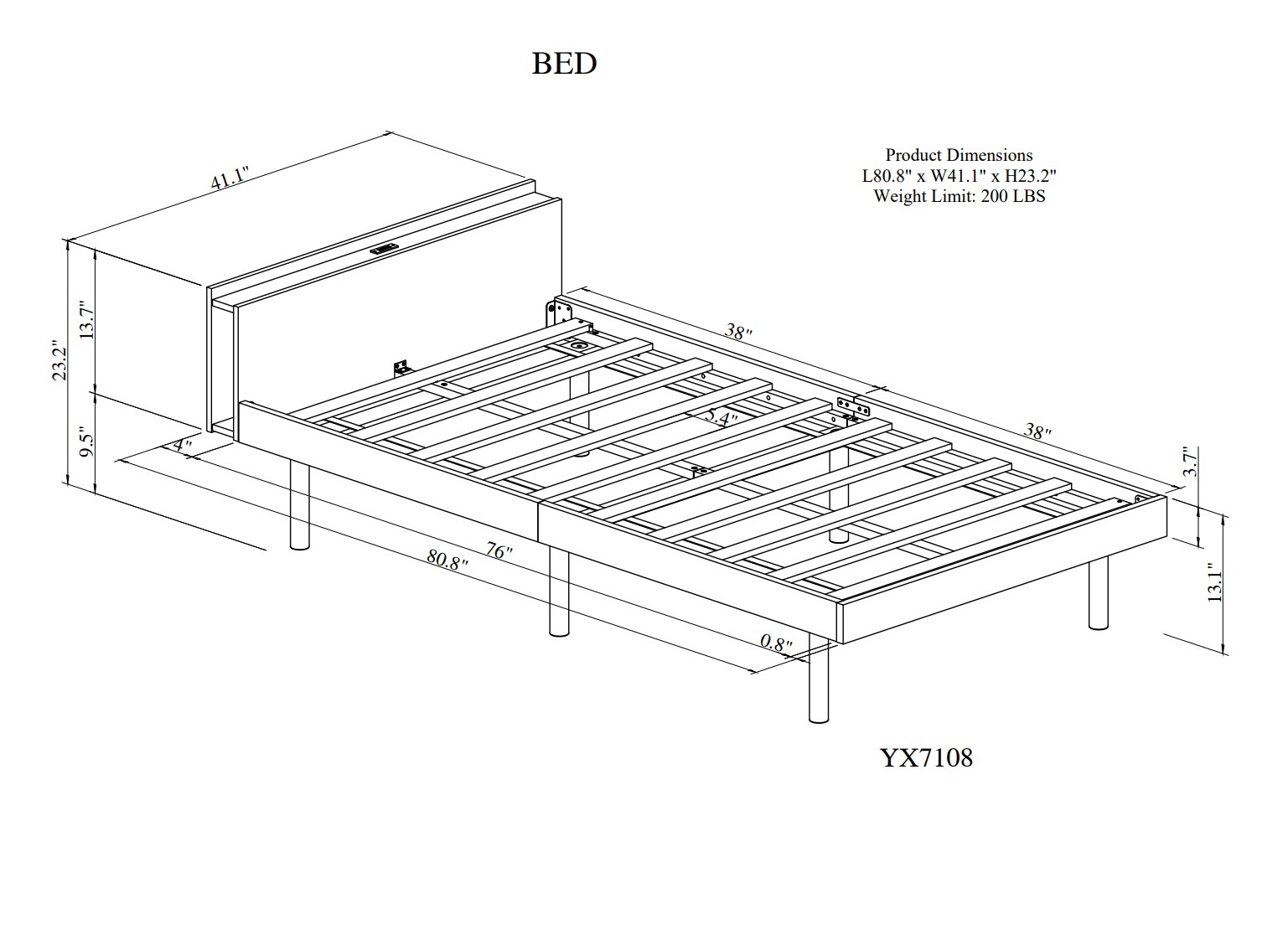 Clihome WM-WF188702EAA beds - View #8