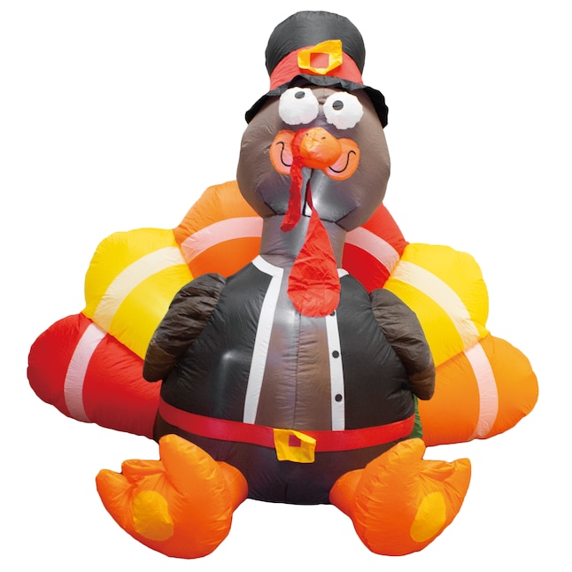 Joiedomi 6-ft Pre-Lit Crow Inflatable Greeter in the Outdoor Halloween ...