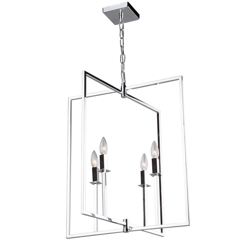 ARTCRAFT AC10721CH Allston 4-Light Polished Chrome Transitional Dry rated Chandelier