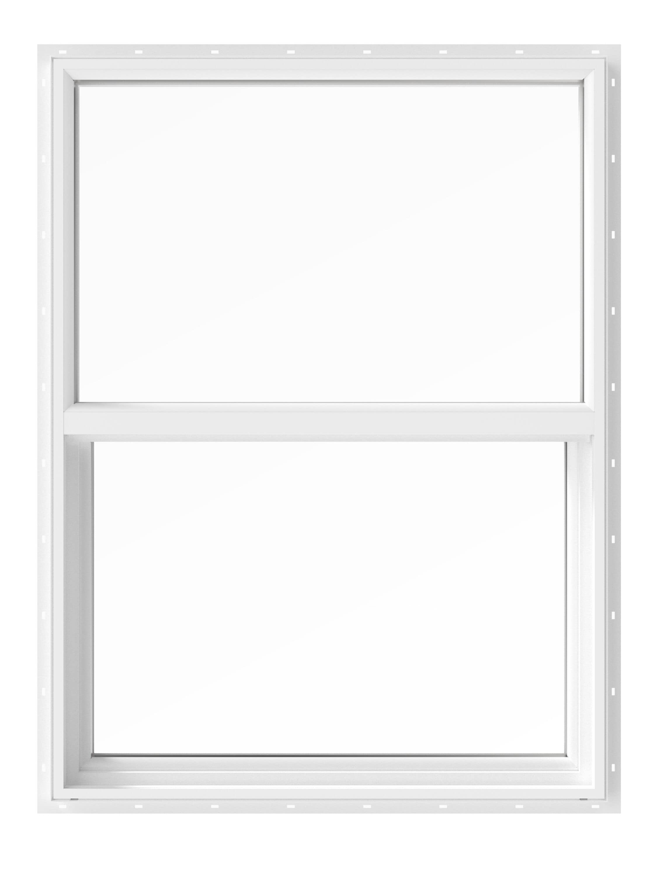 150 Series New Construction 23.5-in x 35.5-in x 2.6875-in Jamb White Vinyl Dual-pane Single Hung Window Half Screen Included | - Pella 1000009901