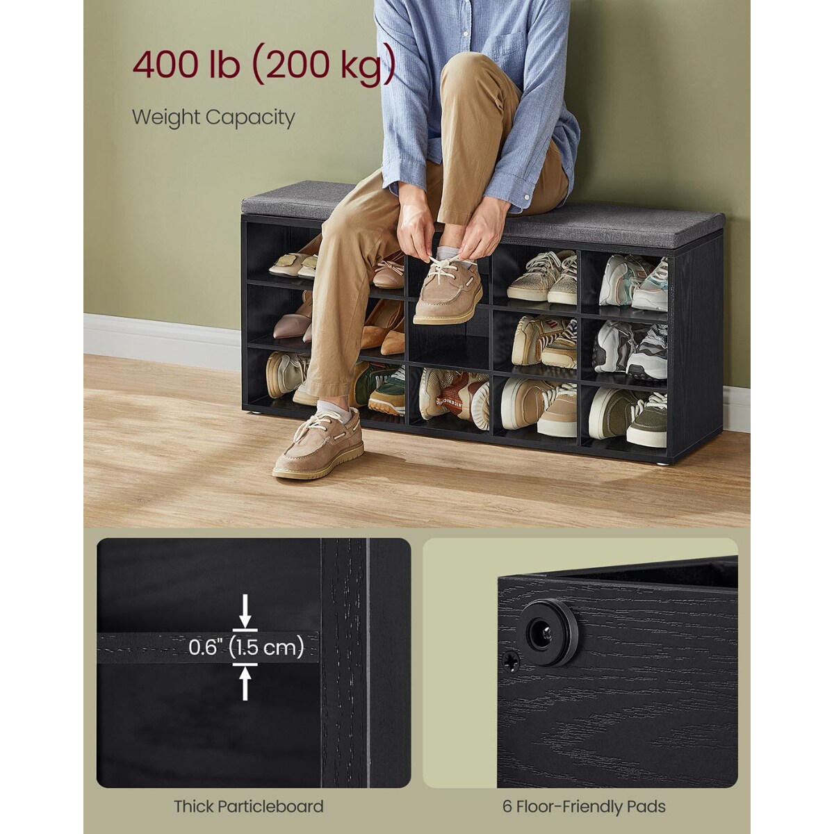 Slickblue D-SM-20B510SHLU Shoe-Racks - View #3