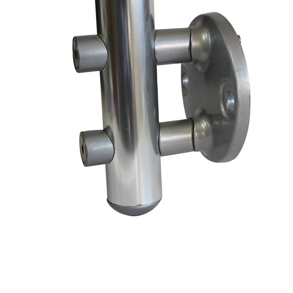 DOLLE 96150 1-in x 1-in Gray Steel Stair Baluster Mount Spacer