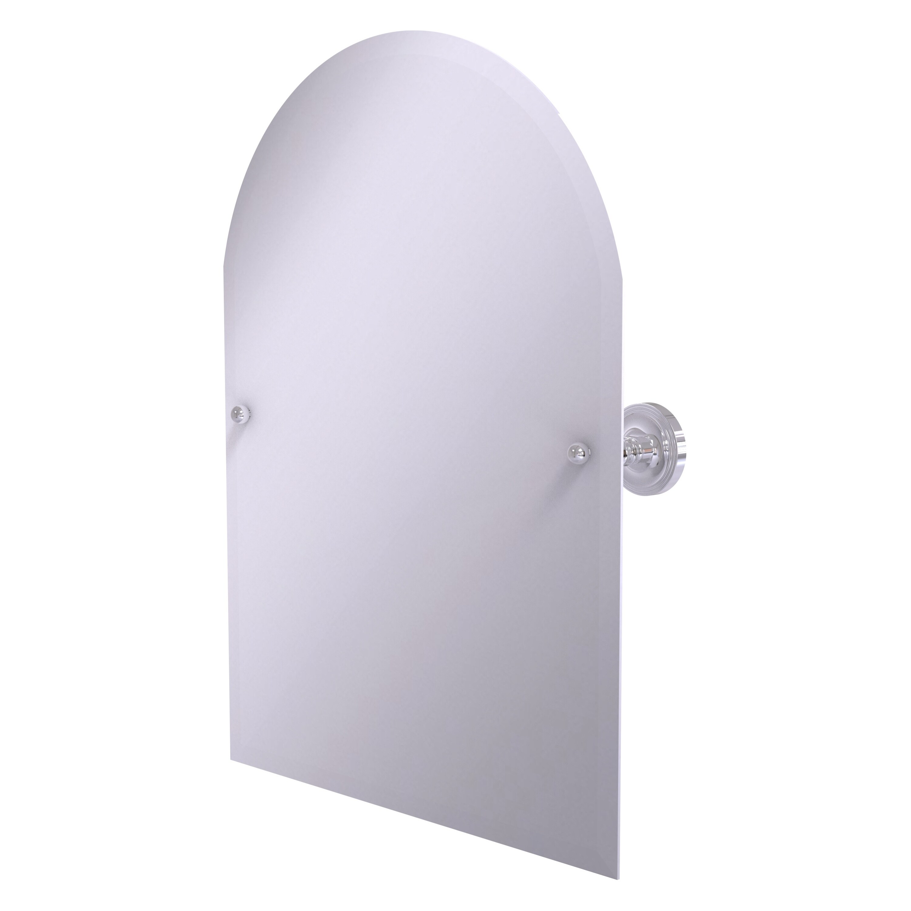 Allied Brass PR-94-PC Prestige Regal 21-Inches x 28-Inches Beveled Frameless Arch Tilting Bathroom Vanity Mirror ( Polished Chrome )