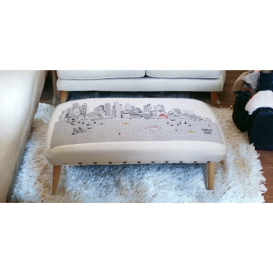 HomeRoots 4000480547 Indoor-Ottomans - View #2