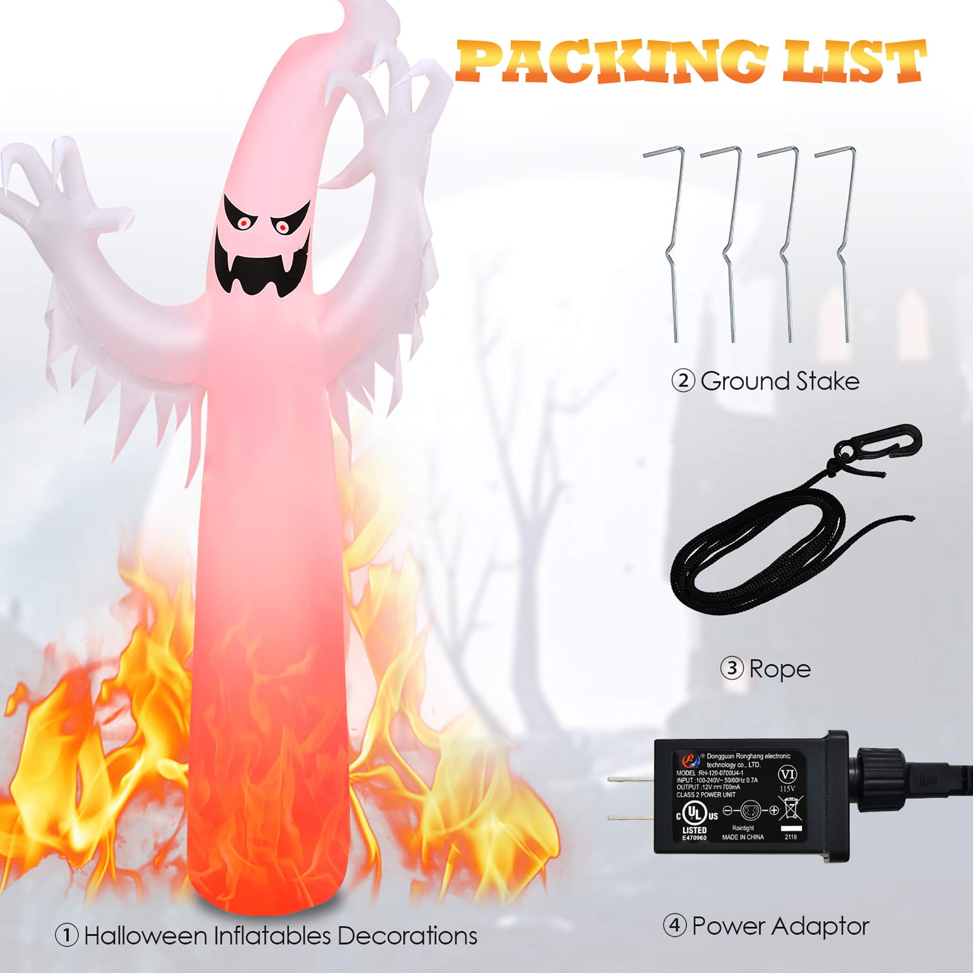 Costway CM23546US Outdoor-Halloween-Decor - View #7