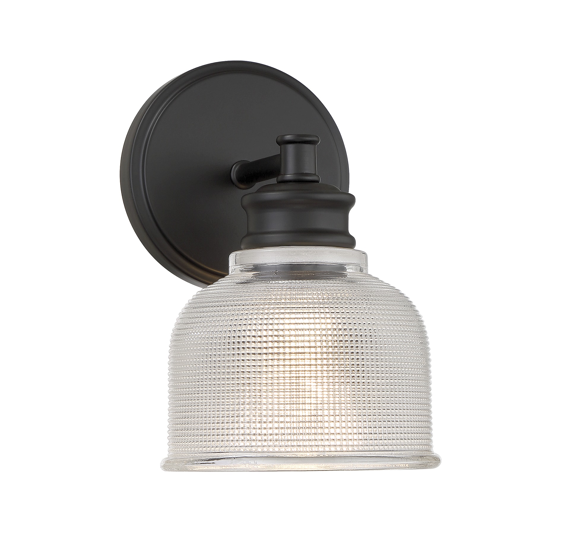 Meridian Lite Trends M90093MBK Meridian 5-in W 1 -Light Matte Black Vintage Wall Sconce