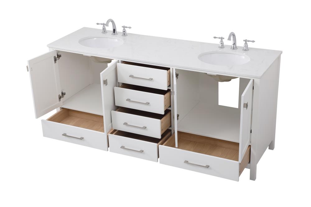 Elegant Decor FI56472DWH Bath-Vanity-Combo - View #7