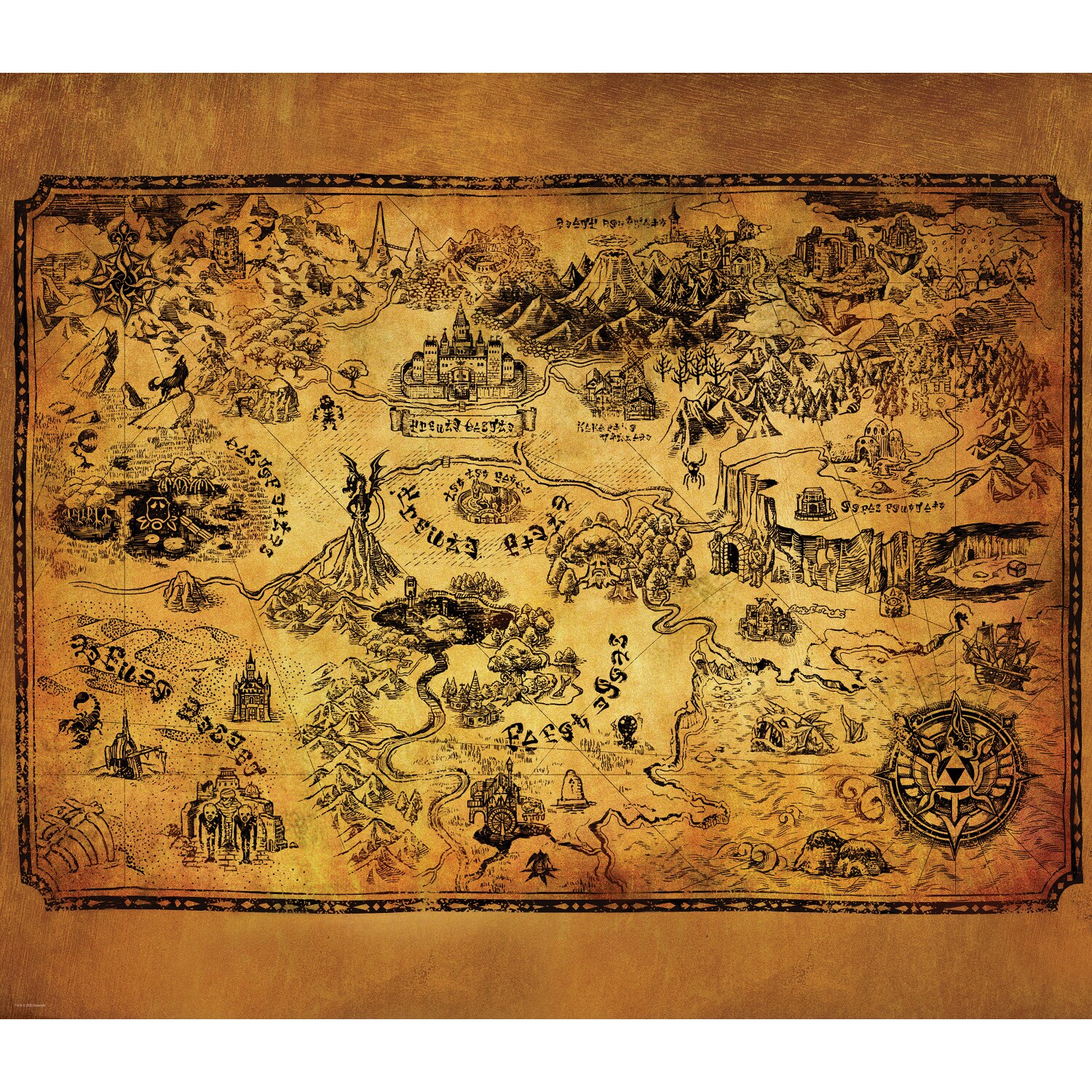 RoomMates TAP4780LG 52-Inches W x 60-Inches H Polyester Legends Of Zelda Kids Wall tapestry