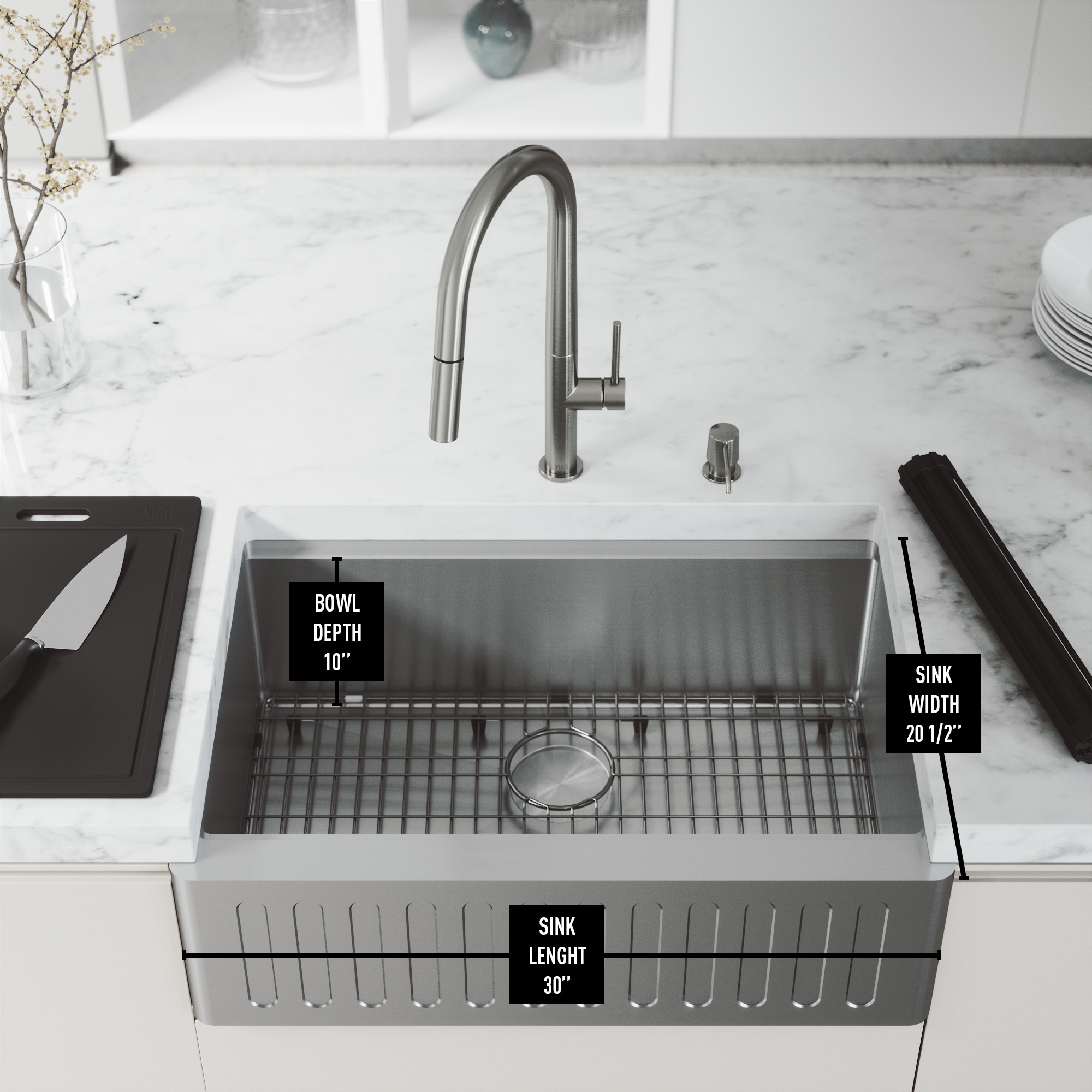 VIGO VGS3020SA Kitchen-Sinks - View #8