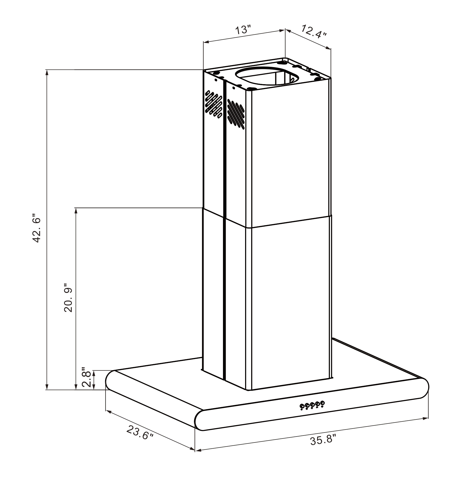 Winflo LRI52C36D Island-Range-Hoods - View #9