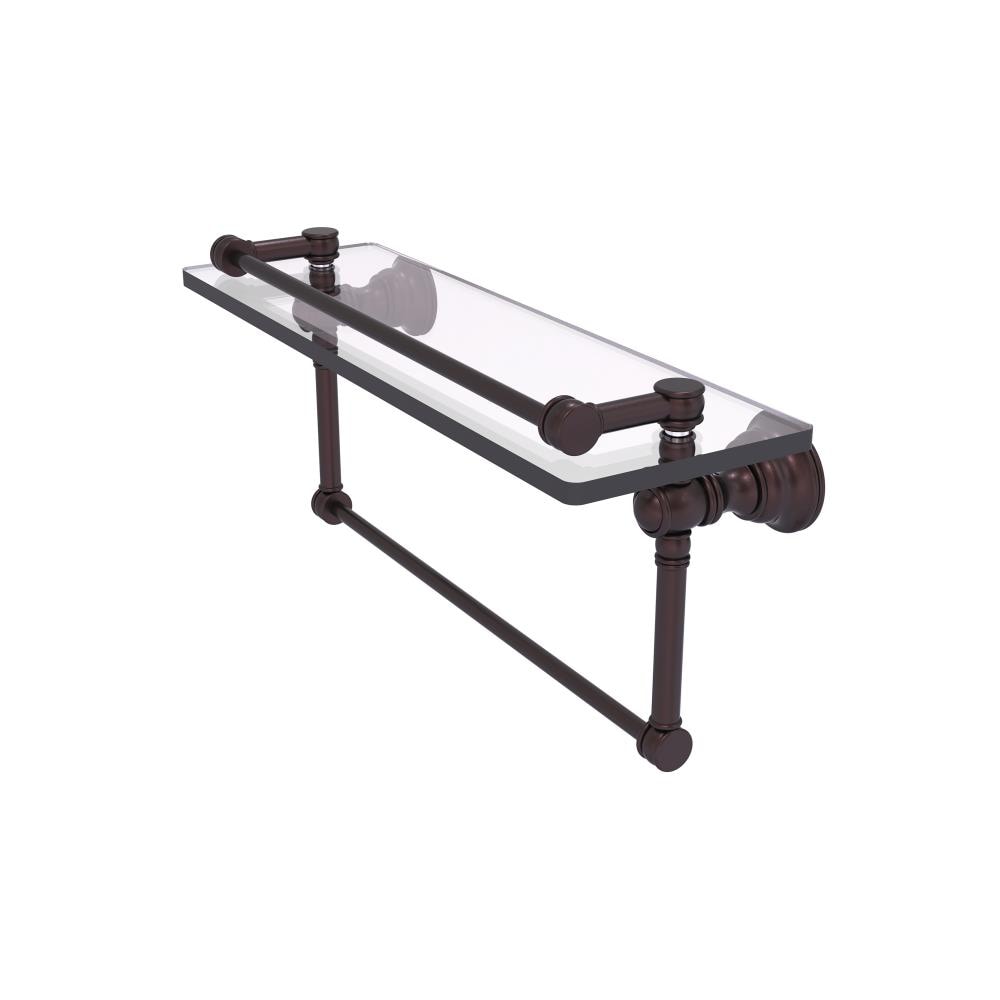Allied Brass CL-1-16TB-GAL-ABZ Carolina Antique Bronze Wall mount Bathroom Shelf ( 16-in x 7.4-in x 5-in )