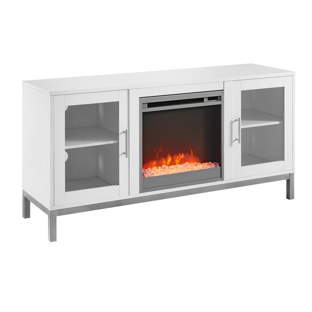 Walker Edison 52-in W White LED Electric Fireplace LW52FP18AVWH Uae Electronic uaeelectronic.com