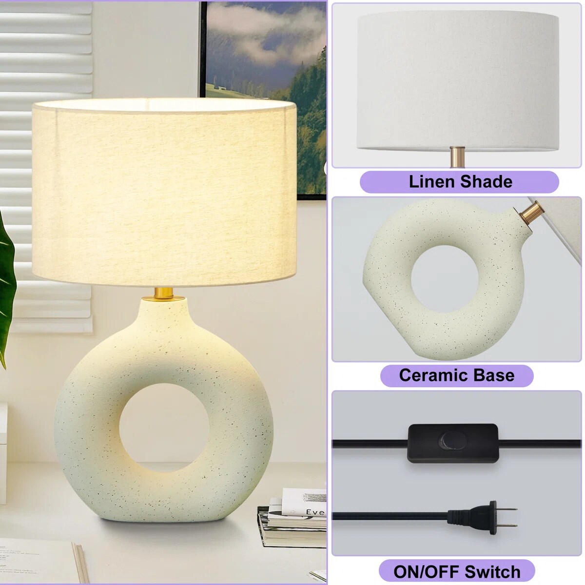 Innobule TABLE LAMP-L-2012-W Table-Lamps - View #9