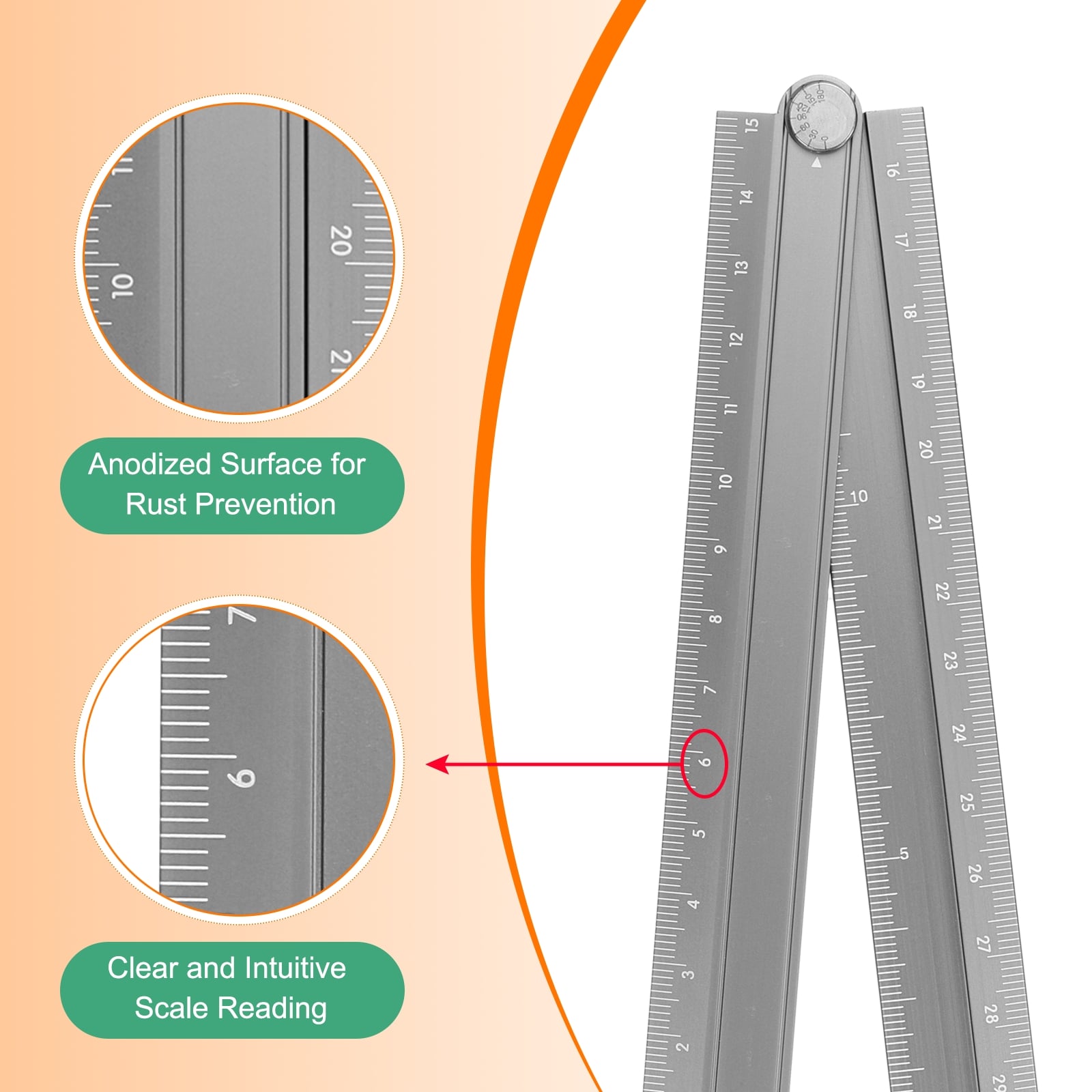 Unique Bargains S26041500UX4916 Yardsticks-Rulers - View #5