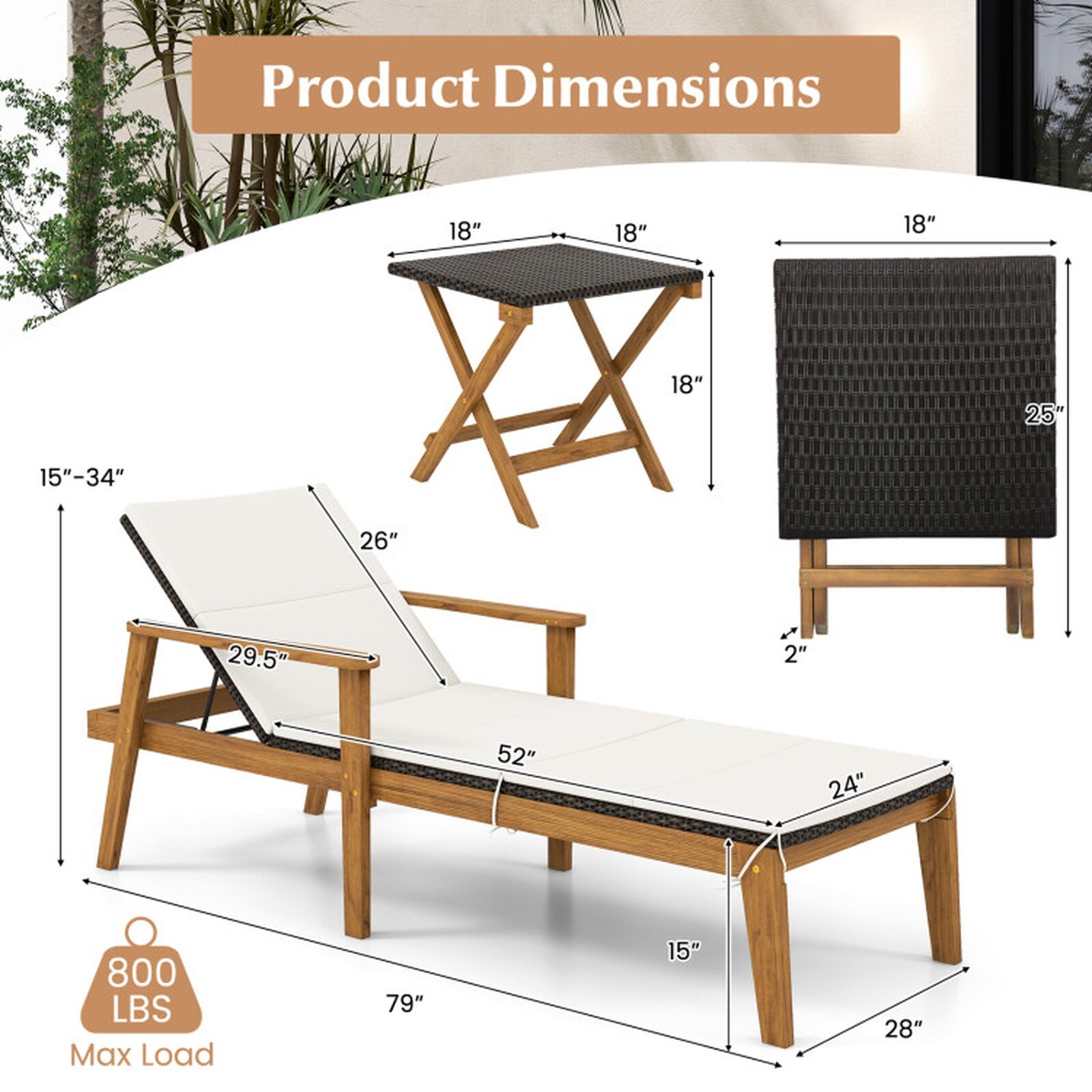 SUGIFT LW102SUGHY1259 Patio-Chairs - View #3