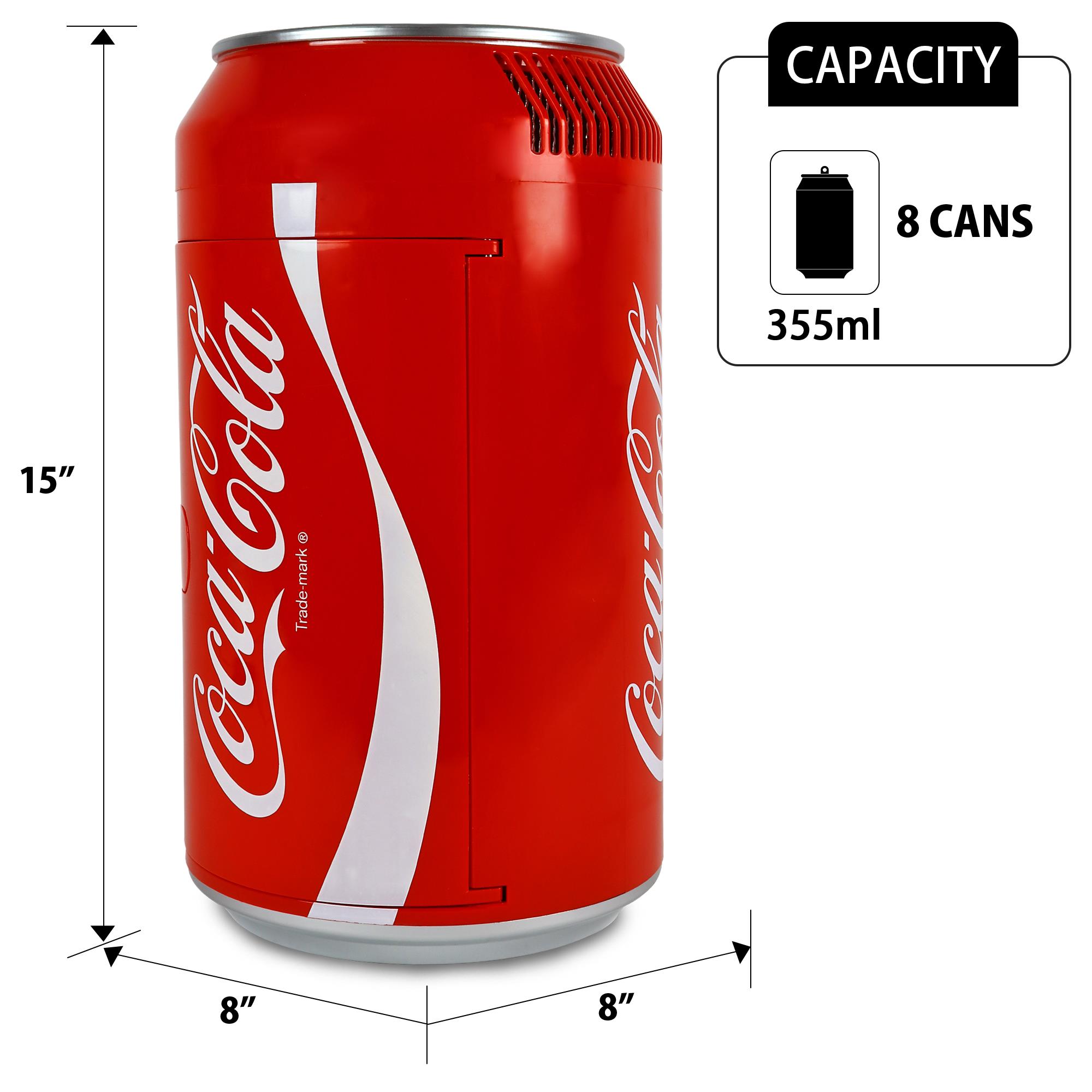 Nostalgia Coca-Cola 3.5 Cu. Ft. Refrigerator & Chest Freezer, Red