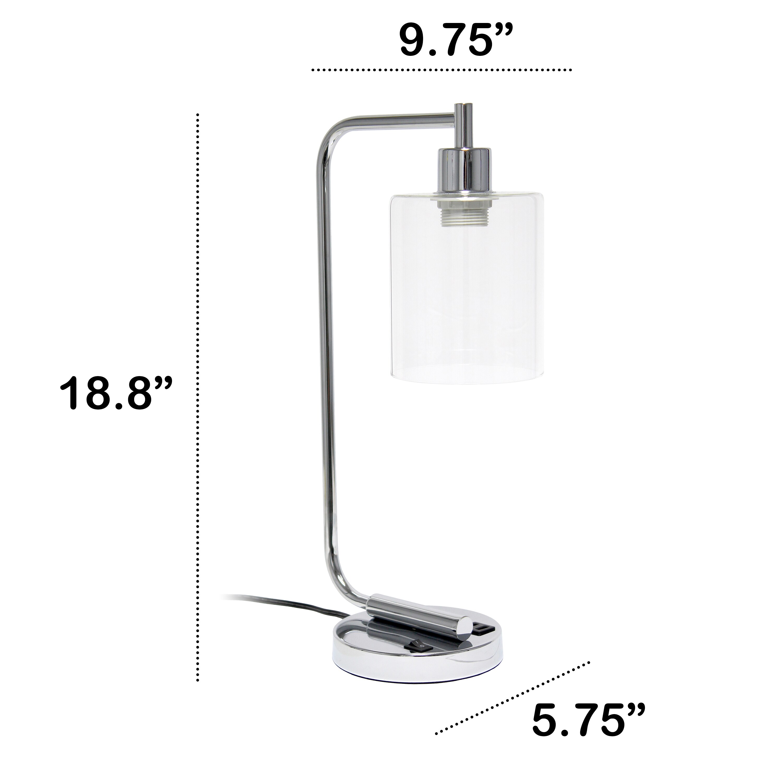 Lalia Home LHD-2002-CH-LB Desk-Table-Lamps - View #3