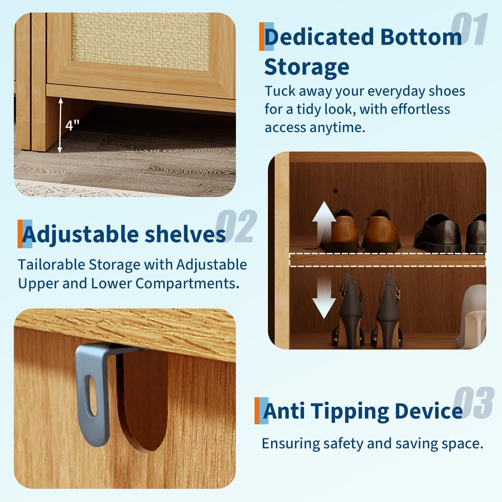 GarveeLife LEEW-PHK-364P9DU5 Shoe-Racks - View #7
