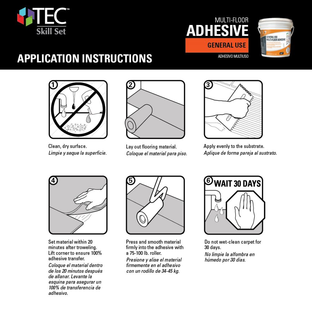 TEC Skill Set Wall Base Flooring Adhesive (1-Quart) in the Flooring  Adhesives department at