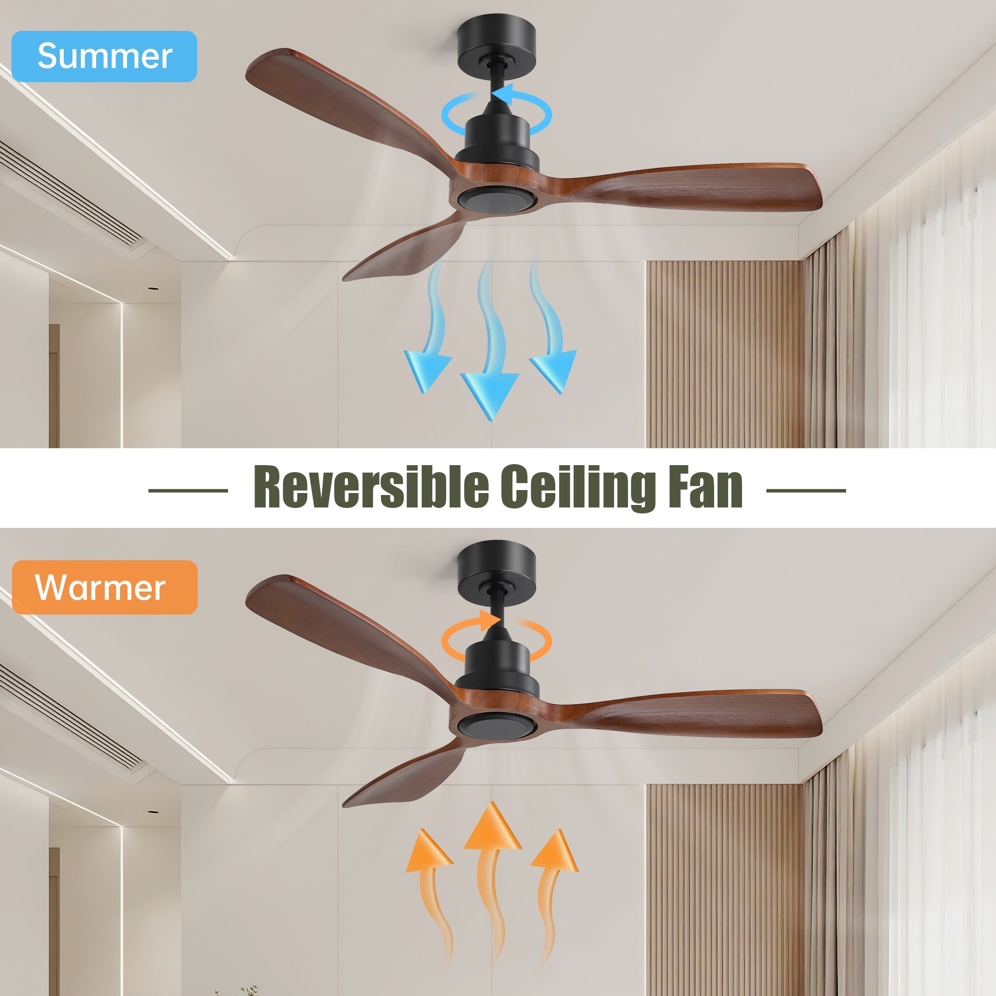 Sofucor LW-48K010-BK-WD-HTM Ceiling-Fans - View #9