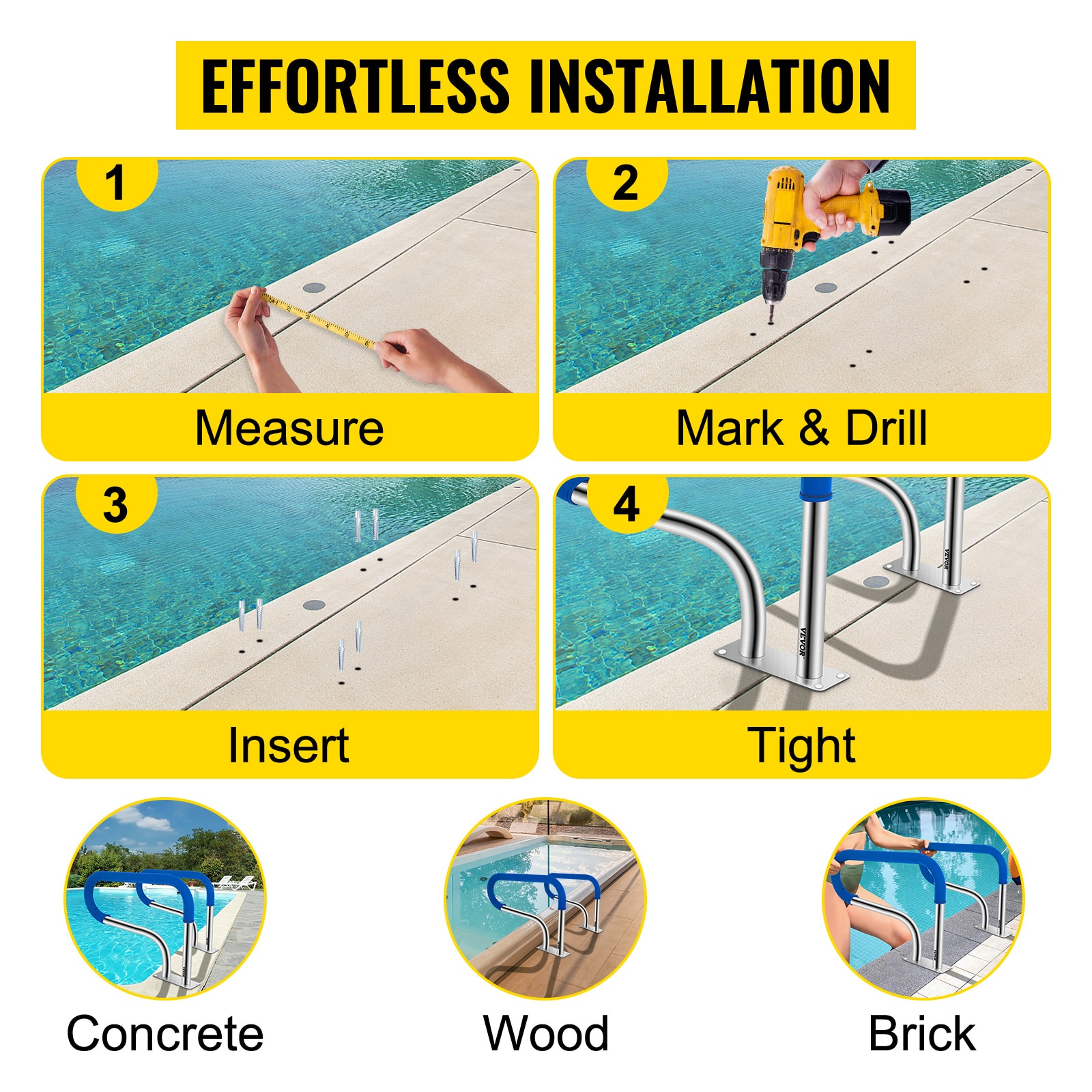 VEVOR DWSWYCYC32X238JSFV0 Above-Ground-Pool-Lad-Steps - View #6