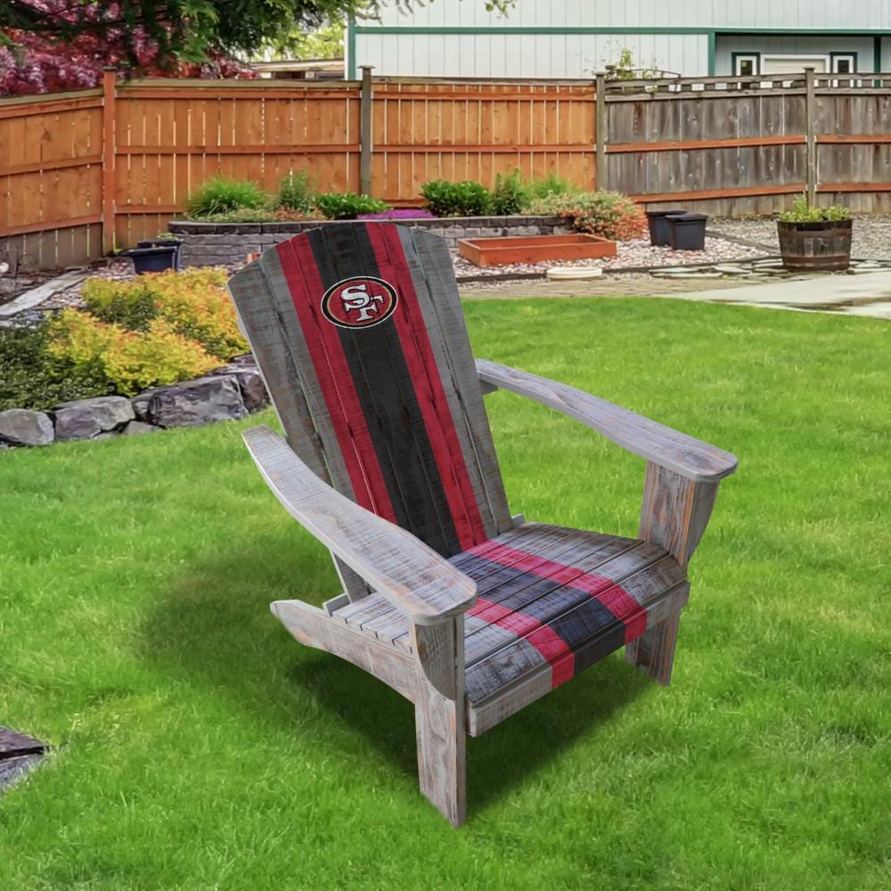 : San Francisco 49ers Wooden Team Chair : Sports Fan Furniture :  Sports & Outdoors